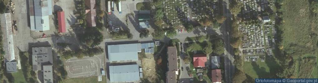 Zdjęcie satelitarne Produkcyjno Handlowo Usługowy Brykiet
