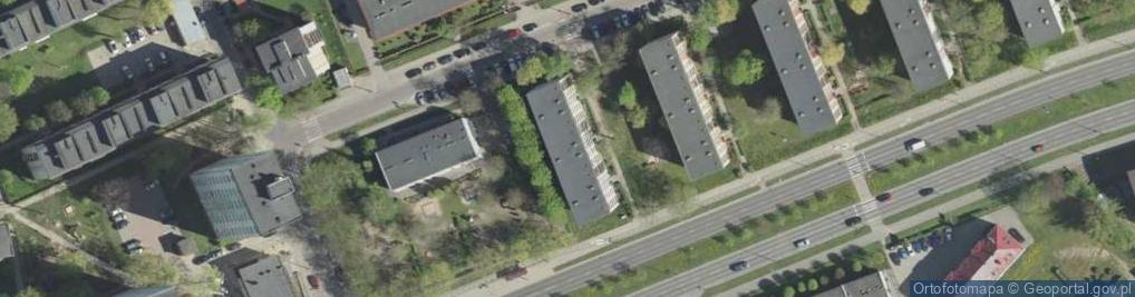 Zdjęcie satelitarne Projektowanie Budownictwa Krzywicka Halina