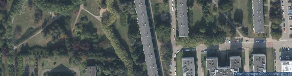 Zdjęcie satelitarne Projektowanie Wójcicka Łucja