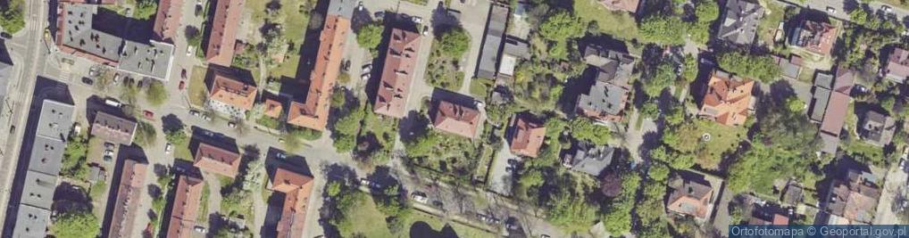 Zdjęcie satelitarne Przeds Budowl Handlowe Hubix Krawiec Krzysztof Krawiec Sławomir