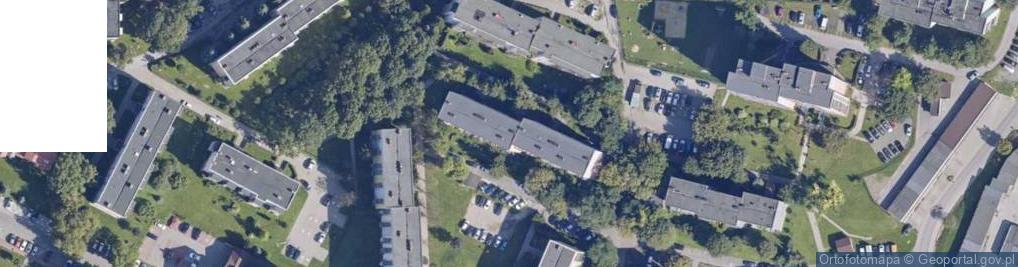 Zdjęcie satelitarne Przeds Handl Usł Preksim Biuro Handlu Zagr Serafin Janina