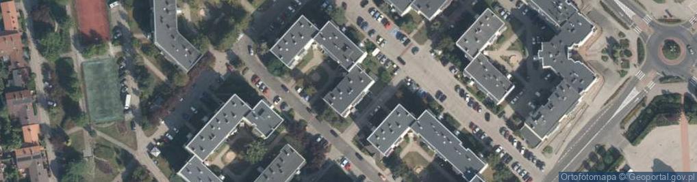 Zdjęcie satelitarne Przeds Handlowe E M Książkowski Ireneusz Książkowski Robert