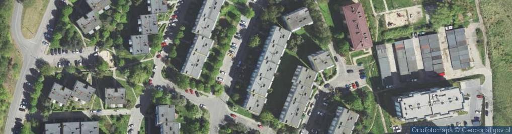 Zdjęcie satelitarne Przeds Handlowe Irex Damszel Artur Krakówka Zdzisław