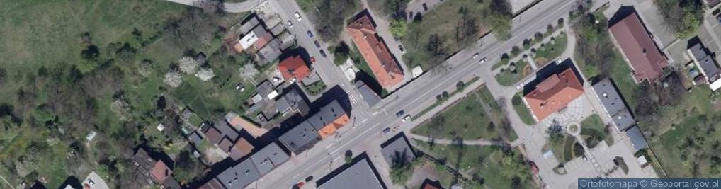 Zdjęcie satelitarne Przeds Handlowe Vectron SPC Duszyński A Grzegorzyca A Kuśka A Marek H