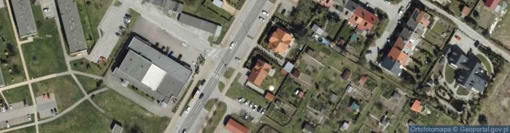 Zdjęcie satelitarne Przeds Handlowo Usługowe Ed Mar Babiński Edmund Radomski Marian