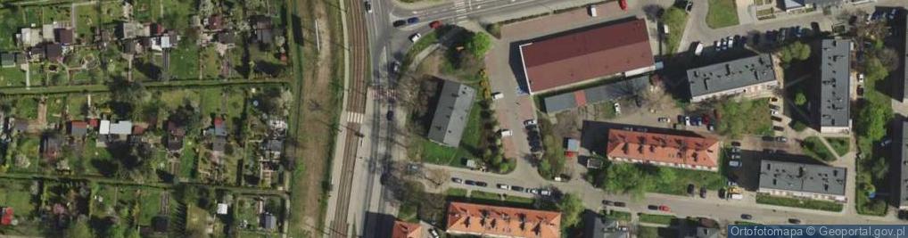 Zdjęcie satelitarne Przeds Handlowo Usługowe Meda SPC Pradela D i A Pastuszka E i A