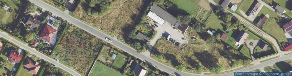 Zdjęcie satelitarne Przeds Produkc Handlowo Usługowe Tajm Maciak Andrzej Komisarczuk Teresa