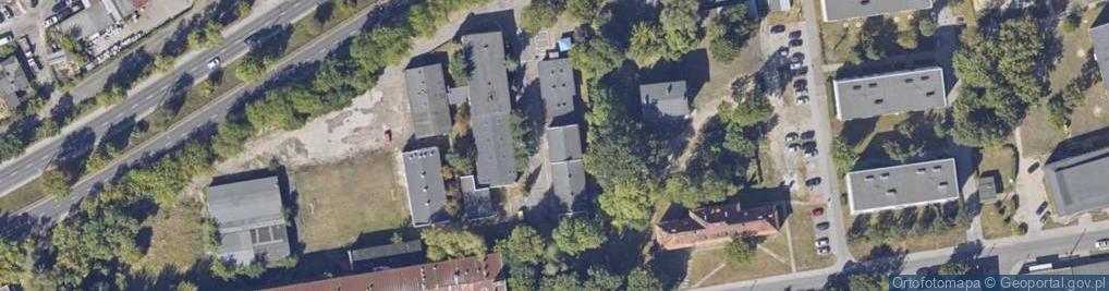 Zdjęcie satelitarne Przeds Produkcyjno Handlowe Lux Pol Mrozek Krystyna Szczepanowska