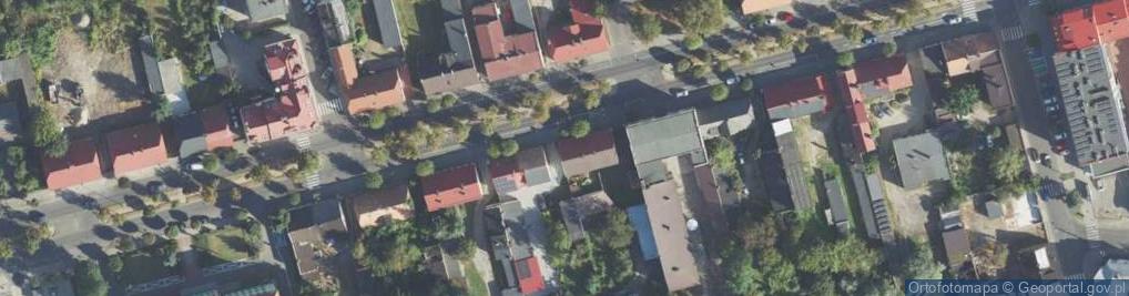 Zdjęcie satelitarne Przeds Produkcyjno Handlowo Usługowe Delfin Druk Lament Stanisław Jan