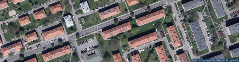 Zdjęcie satelitarne Przeds Usługowo Handlowe Antro