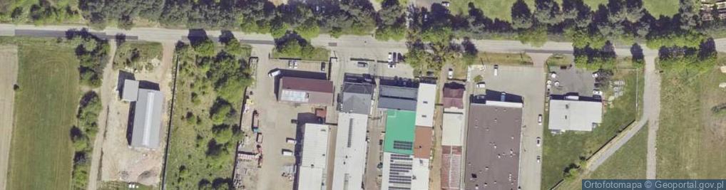 Zdjęcie satelitarne Przeds Wielobranż Inwar i Kiełbasa Stanisław Banert Jan
