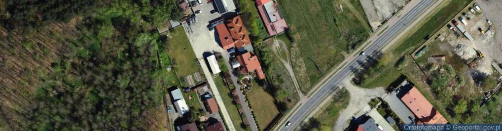 Zdjęcie satelitarne Przedsiębiorstwo Produkcyjno Handlowo Usługowe Szlifiernia Kryształów Anita A Pękała E Pękała