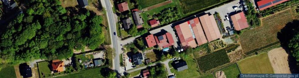 Zdjęcie satelitarne Przedsiębiorstwo Produkcyjno Usługowo Handlowe Hurtownia Nasion Bratek