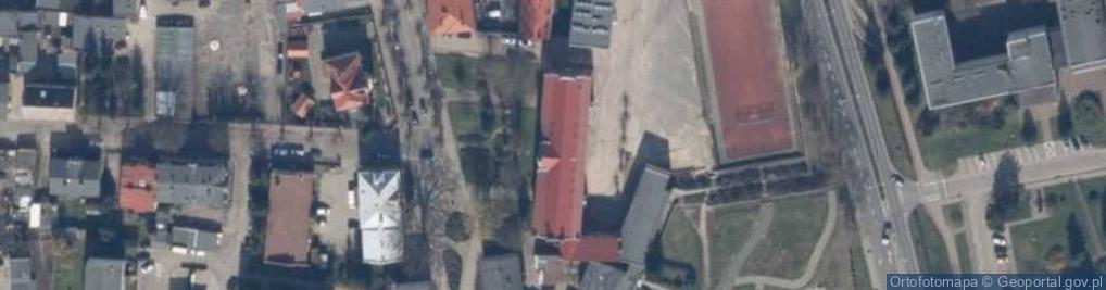 Zdjęcie satelitarne Publiczna Szkoła Podstawowa nr 1 im.Adama Mickiewicza w Połczynie Zdroju