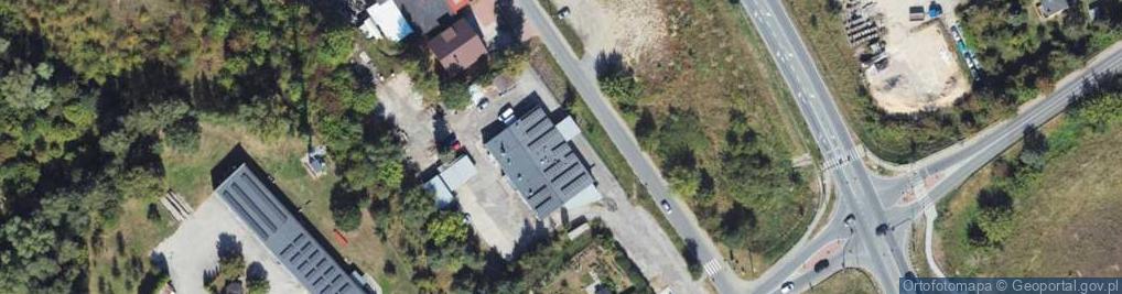 Zdjęcie satelitarne Romięs Roman Mielcarski Renata Mielcarska Krzysztof Mielcarski Zakład Przetwórstwa Mięsnego Stacja Kontroli Pojazdów Naprawy Bieżące