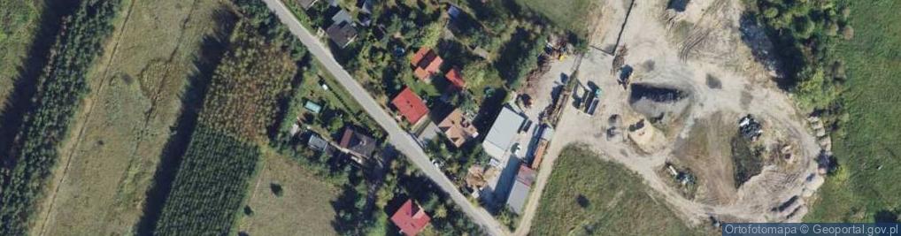 Zdjęcie satelitarne RS KOP KUTNO Wyburzenia Rozbiórki Prace ziemne