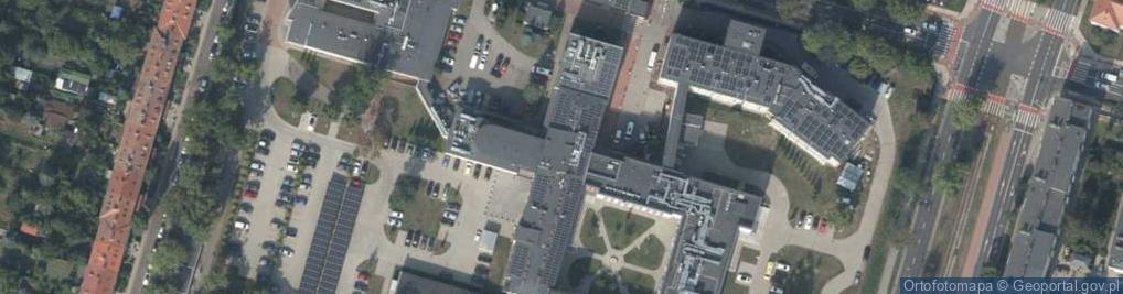 Zdjęcie satelitarne Samorządny Niezależny Związek Zawodowy Pracowników Służby Zdrowia Wojewódzkiego Zespołu Specjalistycznego Chorób Płuc i Gruźlicy w Poznaniu