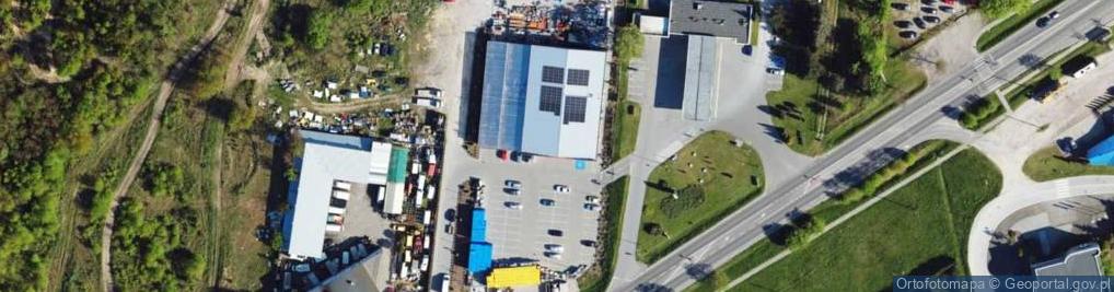Zdjęcie satelitarne Skład budowlany Łask