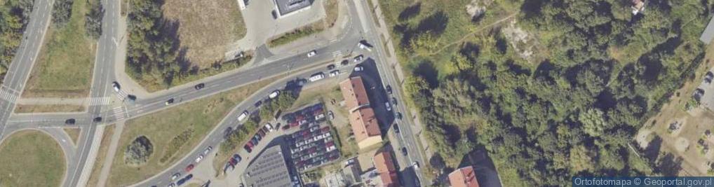 Zdjęcie satelitarne Skład Materiałów Budowlanych Jerzy Krasiński Edward Krasiński
