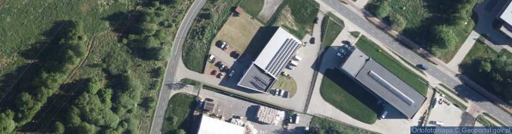 Zdjęcie satelitarne Sławomir Hirny: 1) Termoprojekt 2) Termoprojekt Bis 3) Rtcom 4)Termoprojekt Hvac