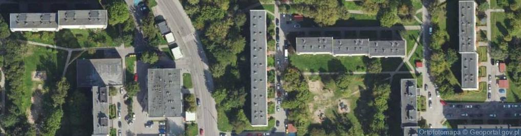 Zdjęcie satelitarne Spółdzielcze Zrzeszenie Budowy Domów Jednorodzinnych Słoneczny Stok [ w Likwidacji