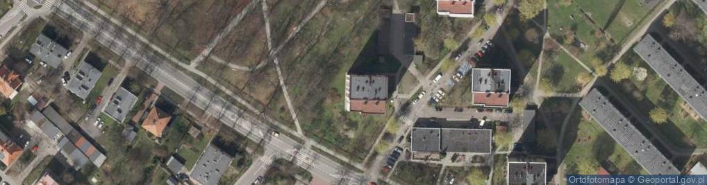 Zdjęcie satelitarne Spółdzielnia Mieszkaniowa Aleja Majowa