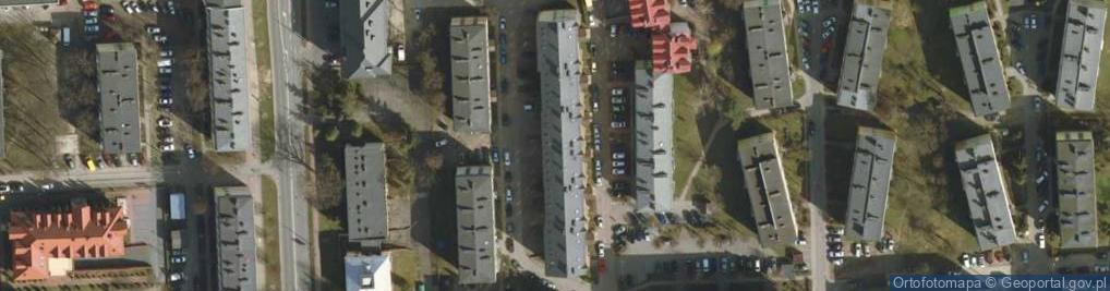 Zdjęcie satelitarne Spółdzielnia Mieszkaniowa Kolejarz w Białej Podlaskiej