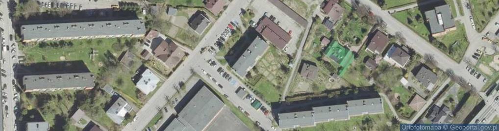 Zdjęcie satelitarne Spółdzielnia Mieszkaniowa Krasińskiego w Gorlicach