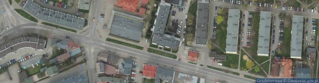 Zdjęcie satelitarne Spółdzielnia Mieszkaniowa Lokatorsko Własnościowa Stokrotka w Skierniewicach