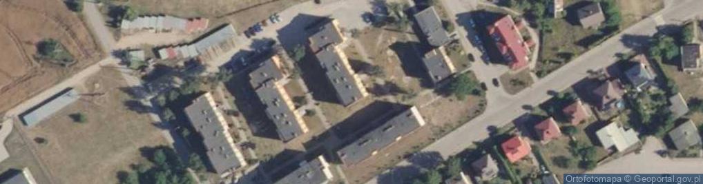 Zdjęcie satelitarne Spółdzielnia Mieszkaniowa Nadbiebrzańskie Wzgórza w Goniądzu