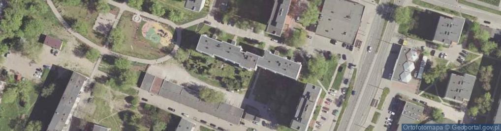 Zdjęcie satelitarne Spółdzielnia Mieszkaniowa przy Kieleckim Przedsiębiorstwie Budownictwa Przemysłowego w Radomiu