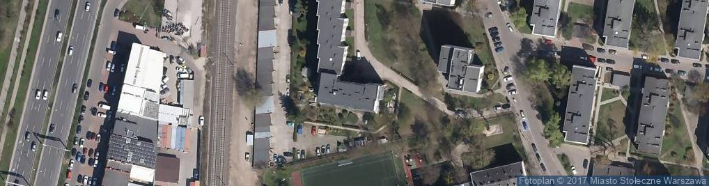 Zdjęcie satelitarne Spółdzielnia Mieszkaniowa Tory w Warszawie
