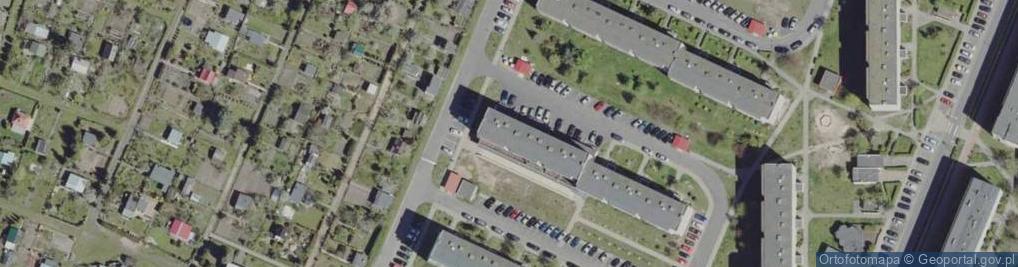 Zdjęcie satelitarne Spółdzielnia Mieszkaniowa Włókniarz w Żarach