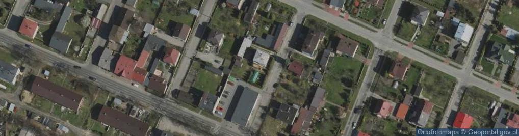 Zdjęcie satelitarne Społem Powszechna Spółdzielnia Spożywców w Myszkowie [ w Likwidacji