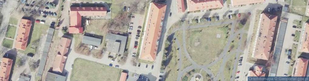 Zdjęcie satelitarne Starostwo Powiatowe w Krośnie Odrzańskim