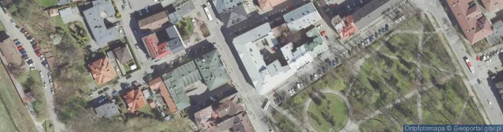 Zdjęcie satelitarne Starostwo Powiatowe w Nowym Sączu