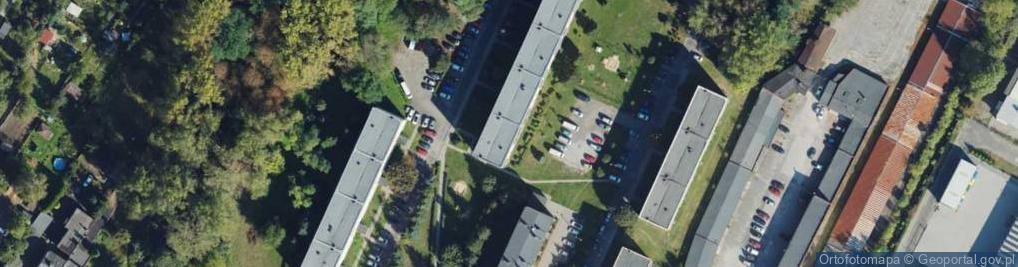 Zdjęcie satelitarne Stencel Adam Będkowski Zbigniew Kiosk Drób Wędliny