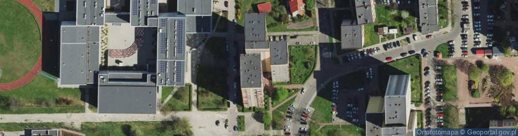 Zdjęcie satelitarne Stowarzyszenie Komputer i Sprawy Szkoły Kiss w Katowicach Oddział Dąbrowa Górnicza
