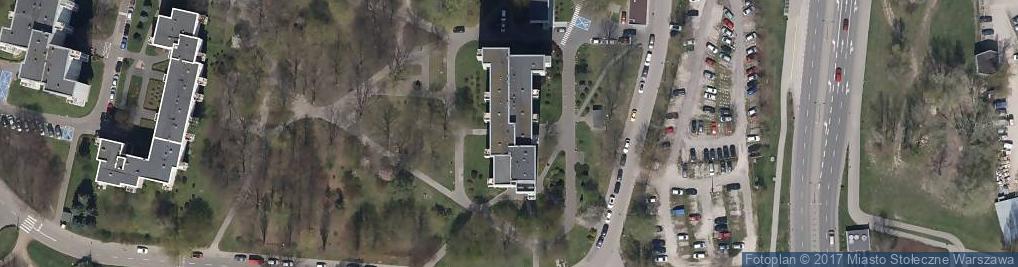 Zdjęcie satelitarne Stowarzyszenie Mieszkańców Służew Nad Dolinką Zachód