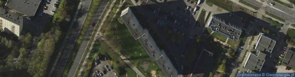 Zdjęcie satelitarne Stowarzyszenie Społecznie Strzeżony Parking przy ul Dworcowej 43