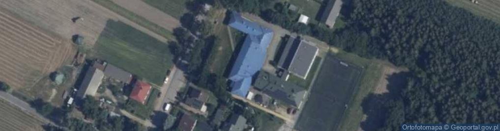 Zdjęcie satelitarne Szkoła Podstawowa im 11 Listopada 1918 Roku w Domanicach Kolonii