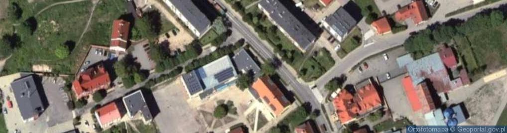 Zdjęcie satelitarne Szkoła Podstawowa nr 2 im MJR Henryka Dobrzańskiego Pseud Hubal w Biskupcu