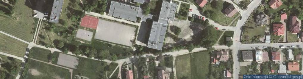 Zdjęcie satelitarne Szkoła Podstawowa nr 55 im Jarosława Iwaszkiewicza w Krakowie