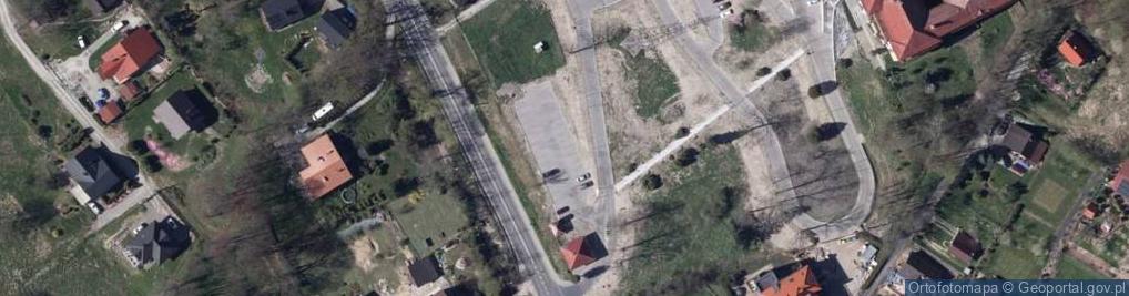 Zdjęcie satelitarne Szpital Kolejowy w Wilkowicach Bystrej