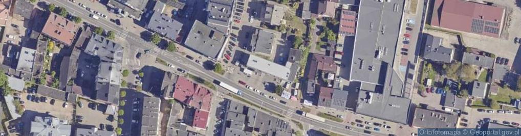 Zdjęcie satelitarne Tadeusz Marek Żandarski Ośrodek Szkolenia Kierowców Logos