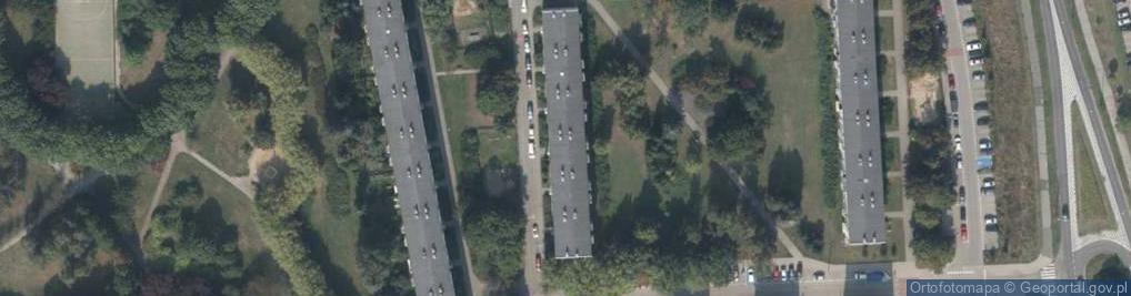 Zdjęcie satelitarne Tęcza