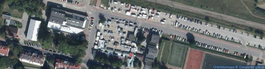 Zdjęcie satelitarne Tomasz Ławnik Handel Art.Spożywczymi