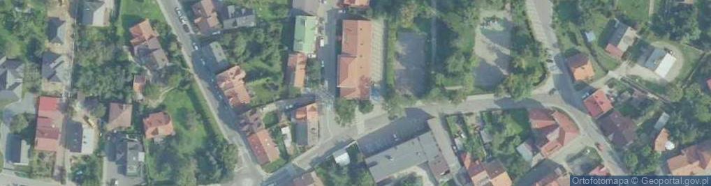 Zdjęcie satelitarne Towarzystwo Gimnastyczne Sokół w Myślenicach