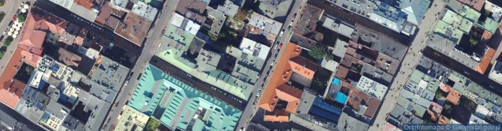 Zdjęcie satelitarne Towarzystwo Miłośników Historii i Zabytków Krakowa