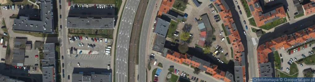 Zdjęcie satelitarne U Radomskich. Zakład Optyczny. Urbanowicz Jan